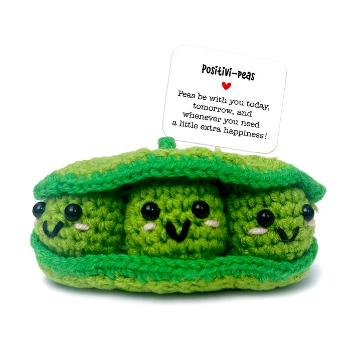 (Pre-Order) Positivity Peas Crochet Support Doll, Encouragement Gift for Children and Adults