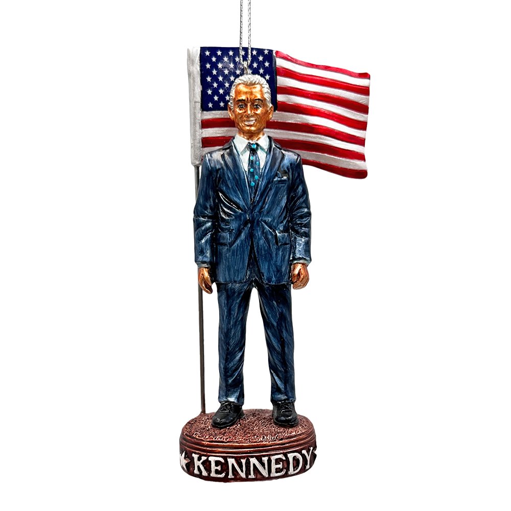 RFK Representing America Ornament, Robert F Kennedy 2024 Christmas Decor Resin Ornaments OrnamentallyYou 