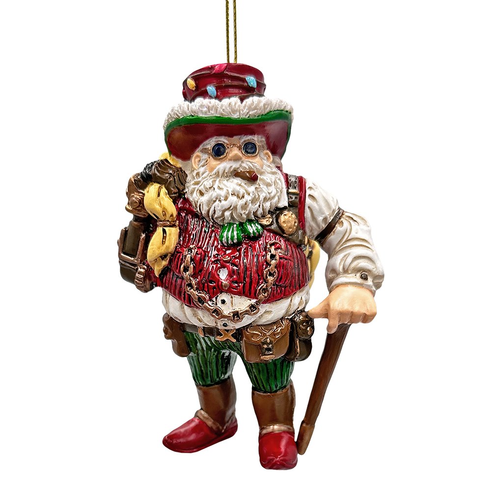 Steampunk Santa the Jolly Inventor Ornament, Victorian Christmas Decor Resin Ornaments OrnamentallyYou 