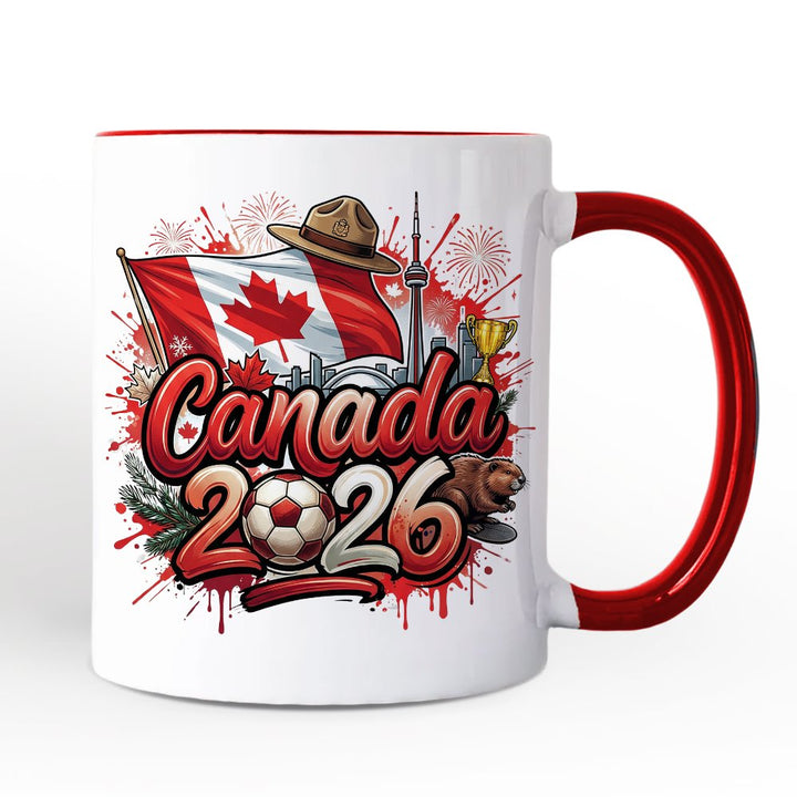 Canada 2026 Soccer Cup Global Championship Mug, Football Fans Gift Personalized Ceramic Mug OrnamentallyYou 