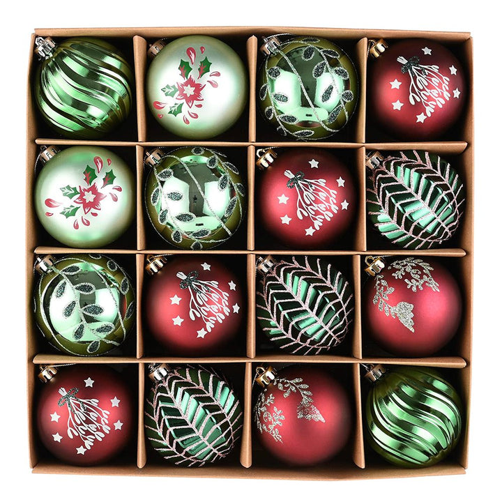 Chic Christmas Decor Ornament Ball Bundle, 16 Piece Natural World Bauble Set Ornament Bundle OrnamentallyYou 
