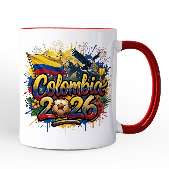 Colombia 2026 Soccer Cup Global Championship Mug, Football Fans Gift