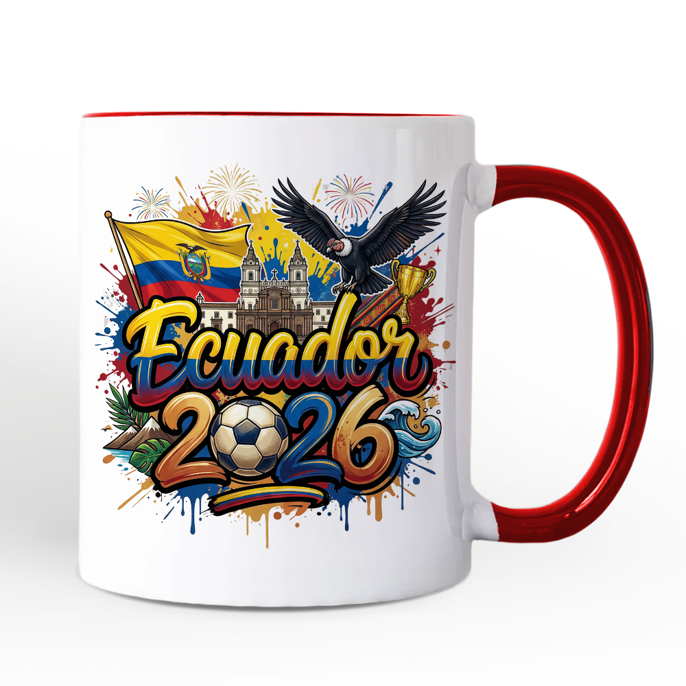 Ecuador 2026 Soccer Cup Global Championship Mug, Football Fans Gift