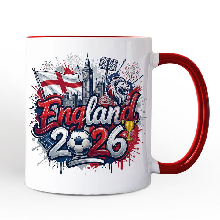 England 2026 Soccer Cup Global Championship Mug, Football Fans Gift Personalized Ceramic Mug OrnamentallyYou 