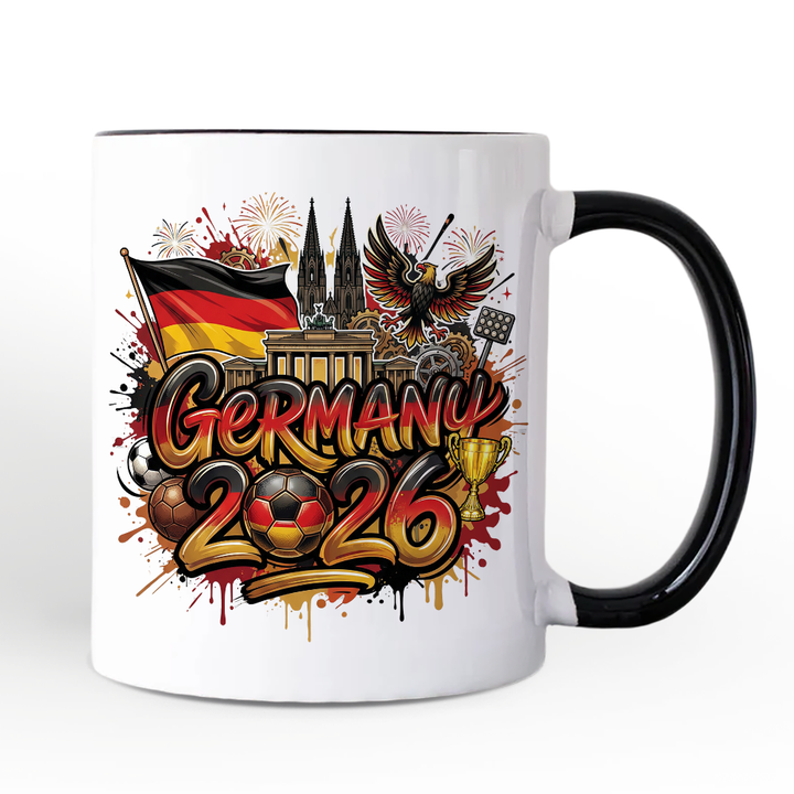 Germany 2026 Soccer Cup Global Championship Mug, Football Fans Gift