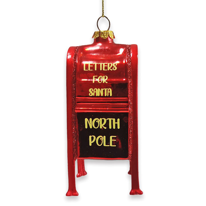 Letters for Santa Mailbox Glass Christmas Ornament Glass Ornament OrnamentallyYou 