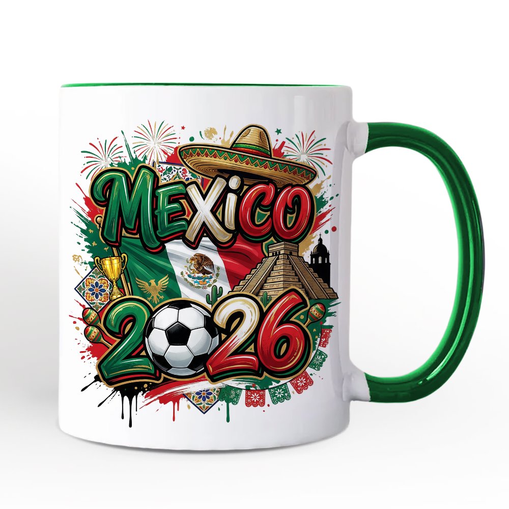 Mexico 2026 Soccer Cup Global Championship Mug, Football Fans Gift Personalized Ceramic Mug OrnamentallyYou 