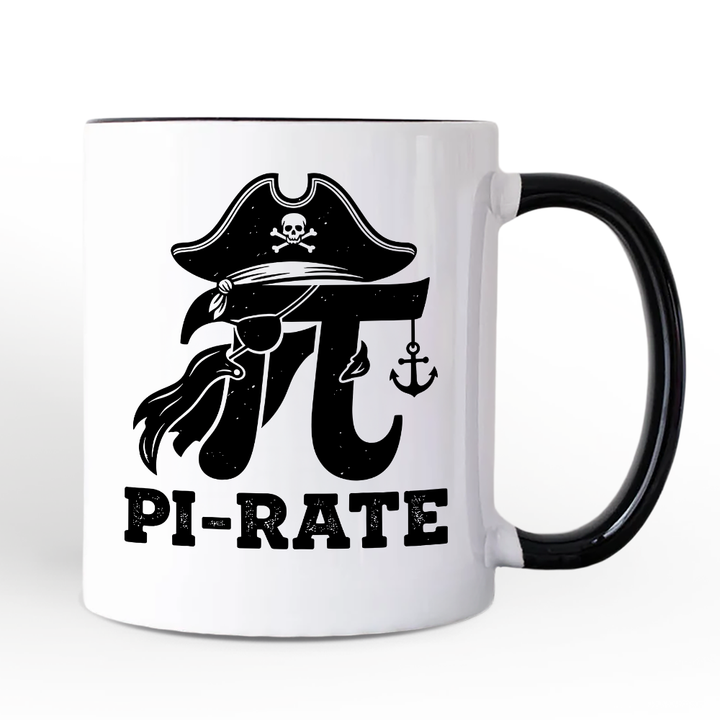 Pi 3.14 Pirate Mug, Funny Math Pun Pi Day Gift