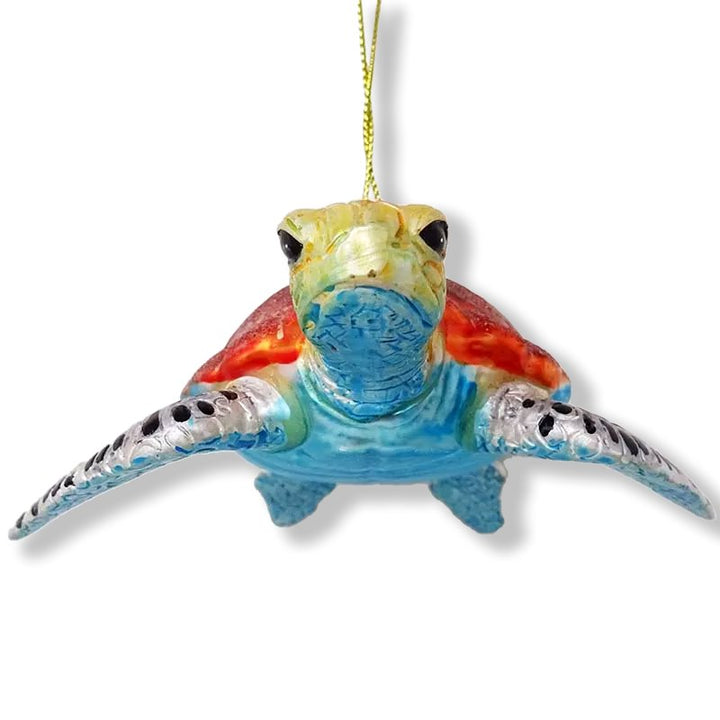 Sea Turtle Glass Christmas Ornament Glass Ornament OrnamentallyYou 