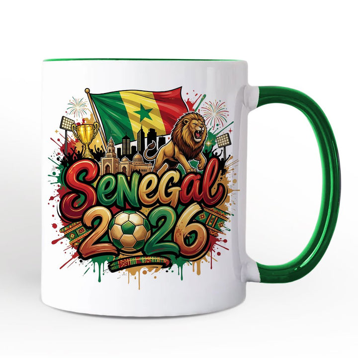 Senegal 2026 Soccer Cup Global Championship Mug, Football Fans Gift Personalized Ceramic Mug OrnamentallyYou 