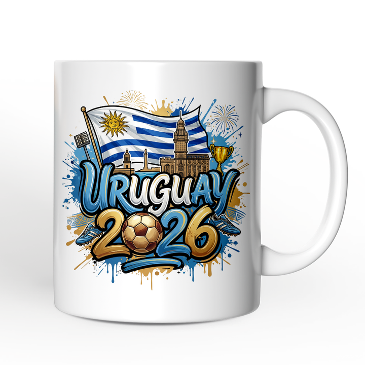 Uruguay 2026 Soccer Cup Global Championship Mug, Football Fans Gift