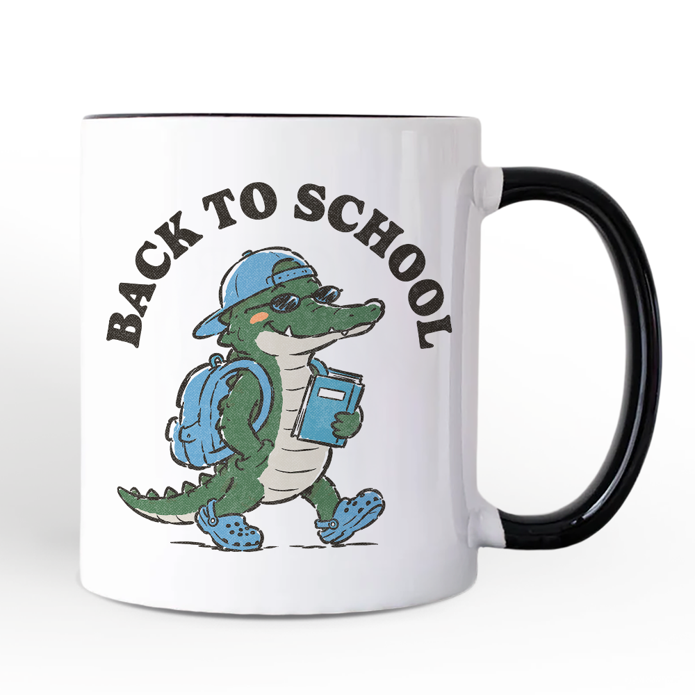 Alligator Back to School Mug, Cool Gift for Teachers or Student