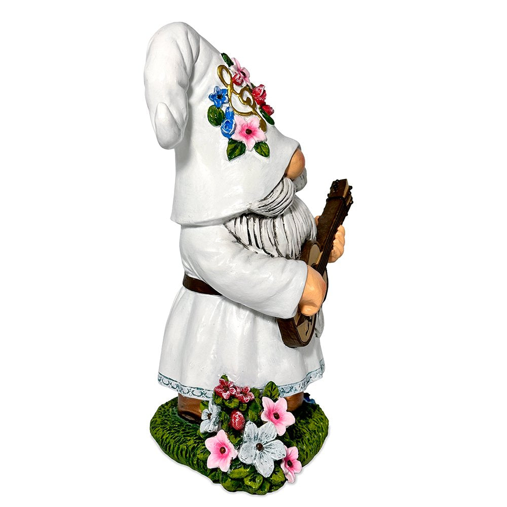 Elegant Serenader Garden Statue, 8" Romantic Musician Figurine Outdoor Decor Resin Statues OrnamentallyYou 