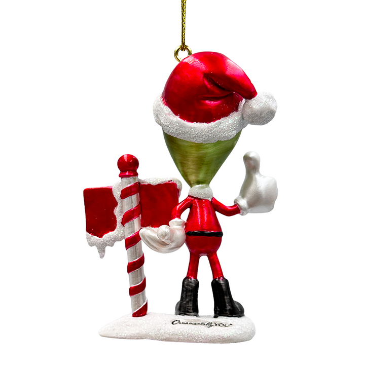 (Pre-Order) Greetings Earthlings Alien Ornament, Unique UFO Christmas Decor