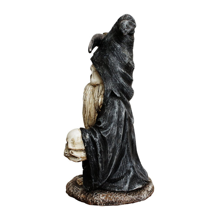 (Pre-Order) Grim Reaper Gnome Figurine 7", Gothic Occult Statue Yard Decoration Resin Statues OrnamentallyYou 