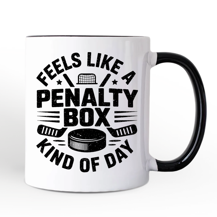 Hockey Penalty Box Personalized Mug, Funny Game Day Sports Gift with Custom Name