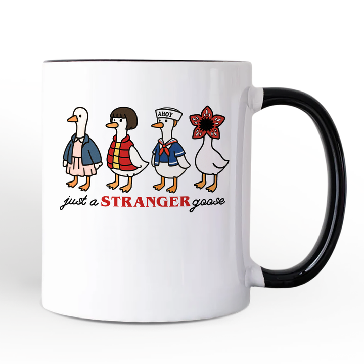 Just a Stranger Goose Personalized Mug, Funny Retro Gift with Custom Name