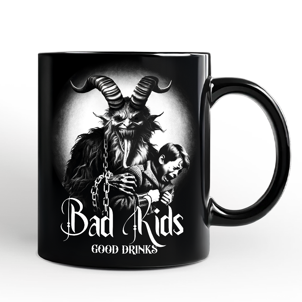 Krampus Spooky Portrait Personalized Mug Horror Villain Theme Halloween Gift with Custom Name
