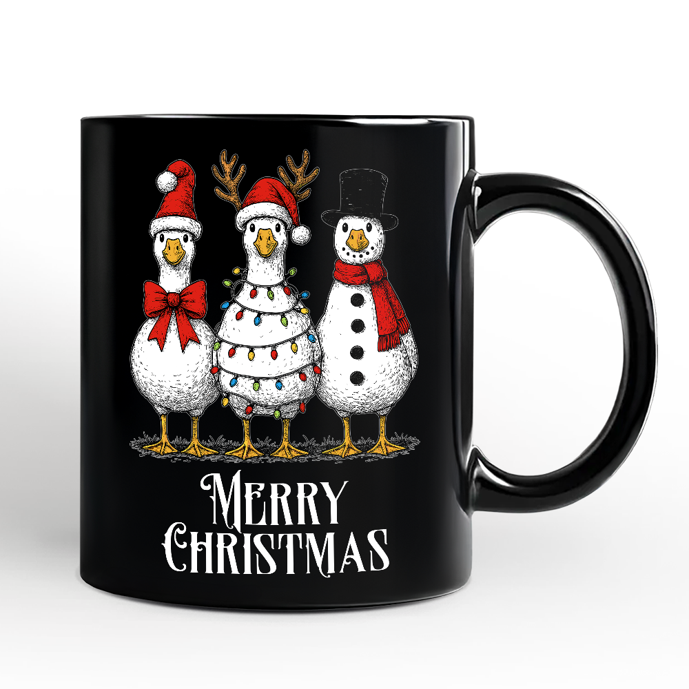 Vintage Christmas Silly Goose Personalized Mug, Snowman Spoof Winter  Gift with Custom Name