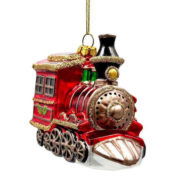 Vintage Holiday Express Train Glass Christmas Ornament Glass Ornament OrnamentallyYou 