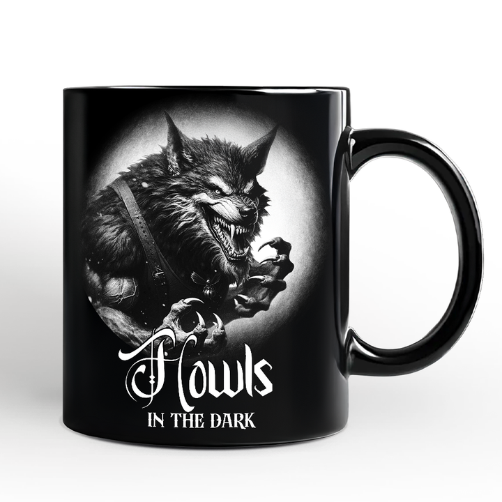 Werewolf Spooky Portrait Personalized Mug Horror Villain Theme Halloween Gift with Custom Name