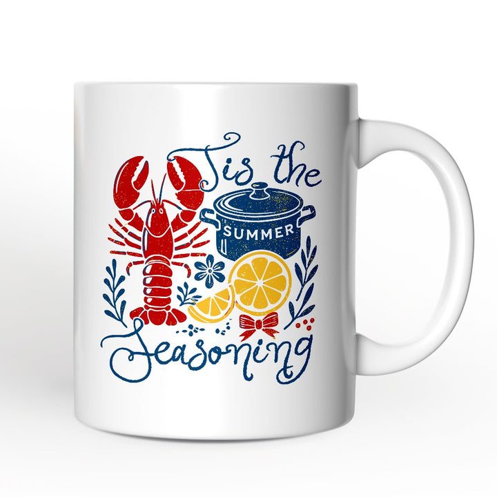 Crawfish Boil Season Summer Personalized Mug, Seafood Funny Retro Gift with Custom Name Personalized Ceramic Mug OrnamentallyYou Non-Custom 