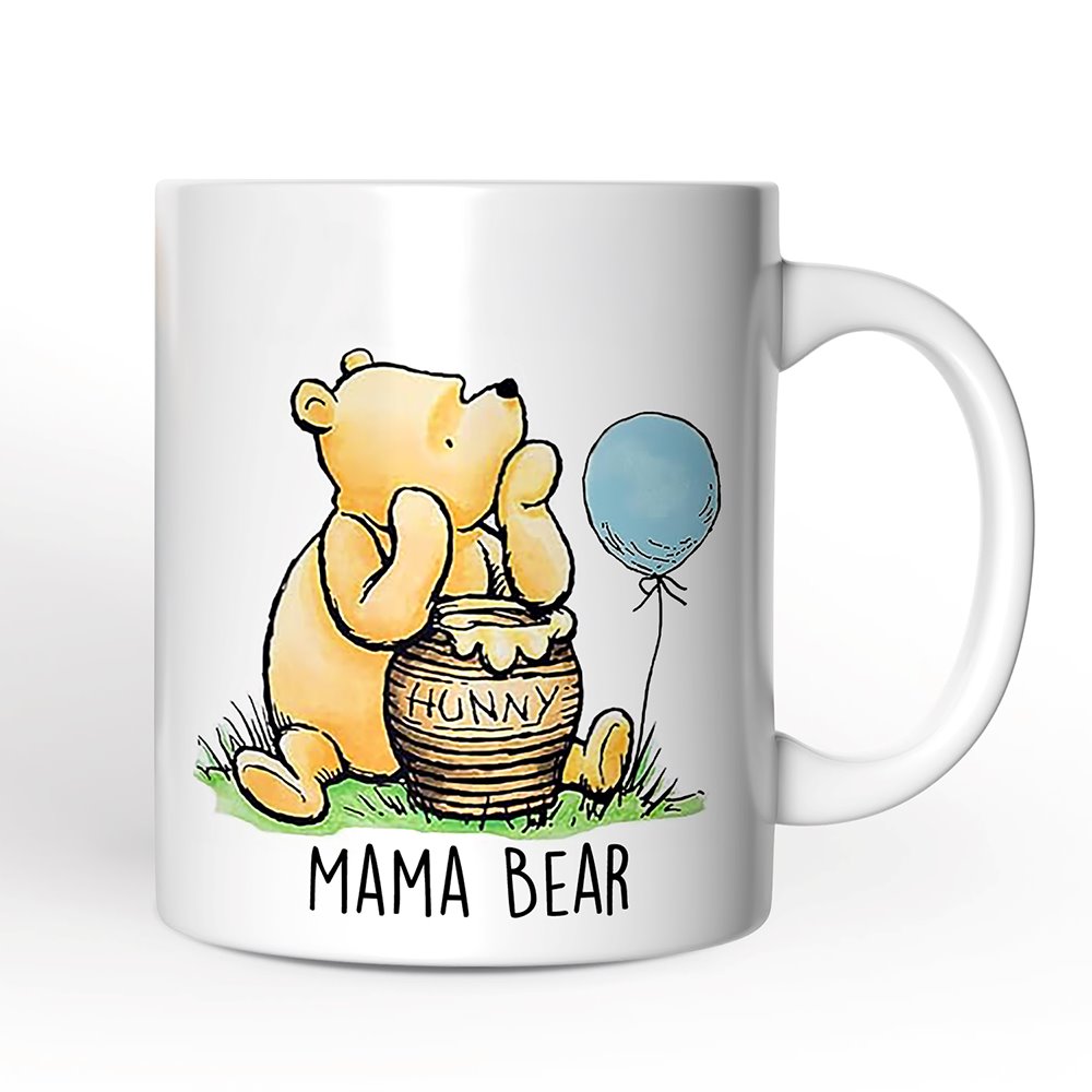 Charming Mama Bear Personalized Mug, Cute Mother's Days Gift with Custom Name Personalized Ceramic Mug OrnamentallyYou 12oz Mug Non-Custom 