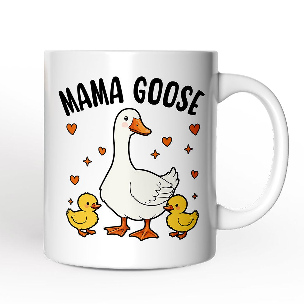 Mama Goose Personalized Mug, Mother Gift With Custom Name Personalized Ceramic Mug OrnamentallyYou 12oz Mug Non-Custom 