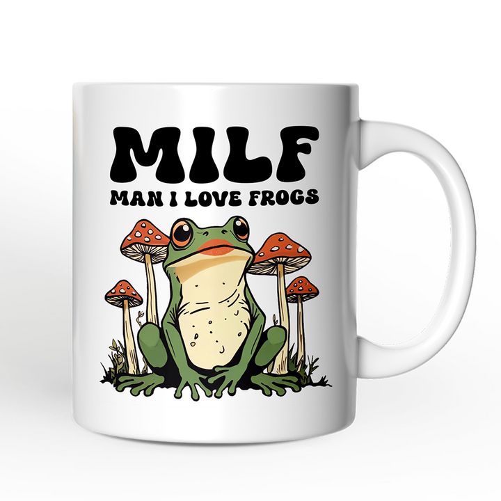 Man I Love Frogs Personalized Mug, Mother Gift With Custom Name