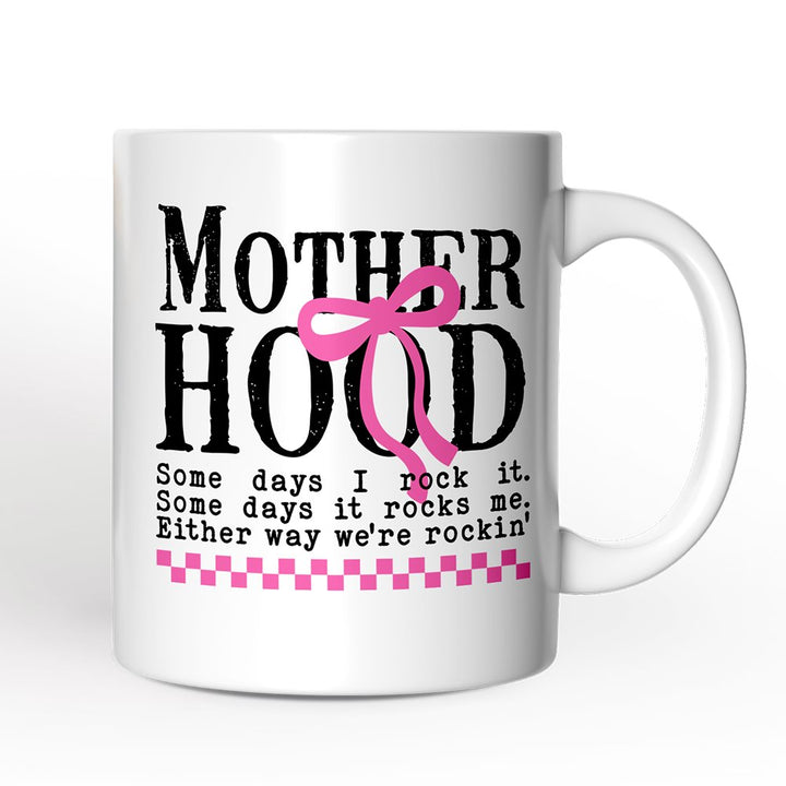 Motherhood Personalized Mug, Mom Gift With Custom Name Personalized Ceramic Mug OrnamentallyYou 12oz Mug Non-Custom 