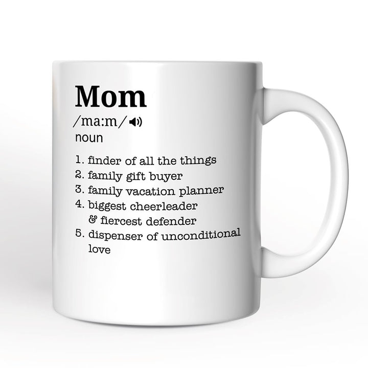 Personalized Mom Definition Mug, Funny Mothers Day Gift with Custom Name Personalized Ceramic Mug OrnamentallyYou 