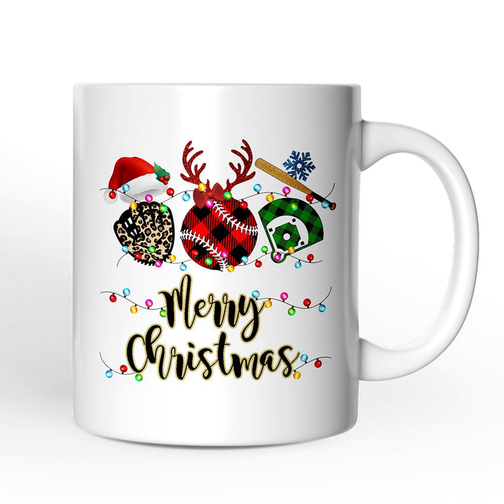 Personalized Mug Baseball Buffalo Plaid Christmas, Team and Coaches Gift Personalized Ceramic Mug OrnamentallyYou 12oz Mug Non-Custom 