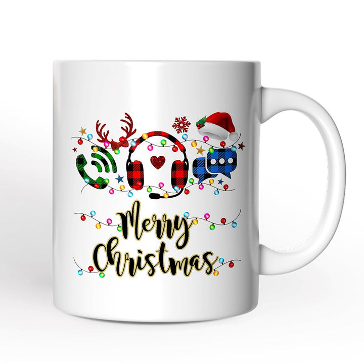 Personalized Mug Customer Service Representative Buffalo Plaid Christmas Gift Personalized Ceramic Mug OrnamentallyYou 12oz Mug Non-Custom 