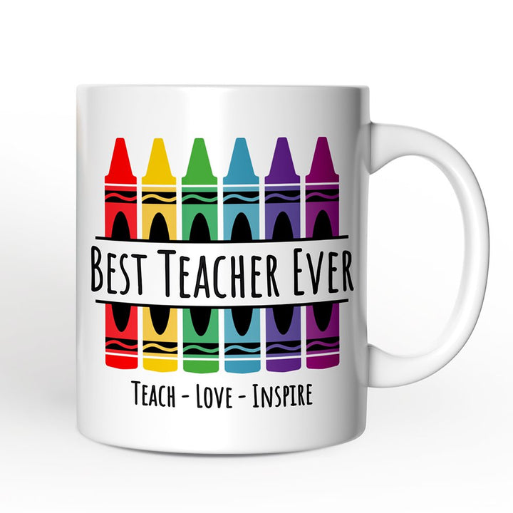 Teacher Personalized Christmas Mug, School Theme Appreciation Gift Personalized Ceramic Mug OrnamentallyYou 12oz Mug Non-Custom 