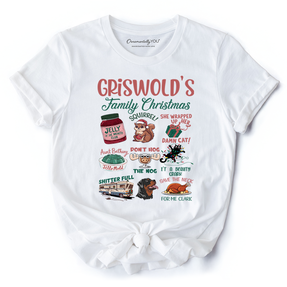 Griswold’s Family Christmas T-Shirt, Funny Retro Vacation Movie Quote Tee