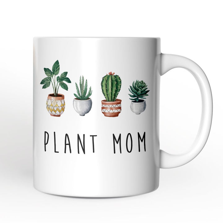 Minimalist Plant Mom Personalized Mug, Custom Gift with Name for Plant Lovers Personalized Ceramic Mug OrnamentallyYou 12oz Mug Non-Custom 