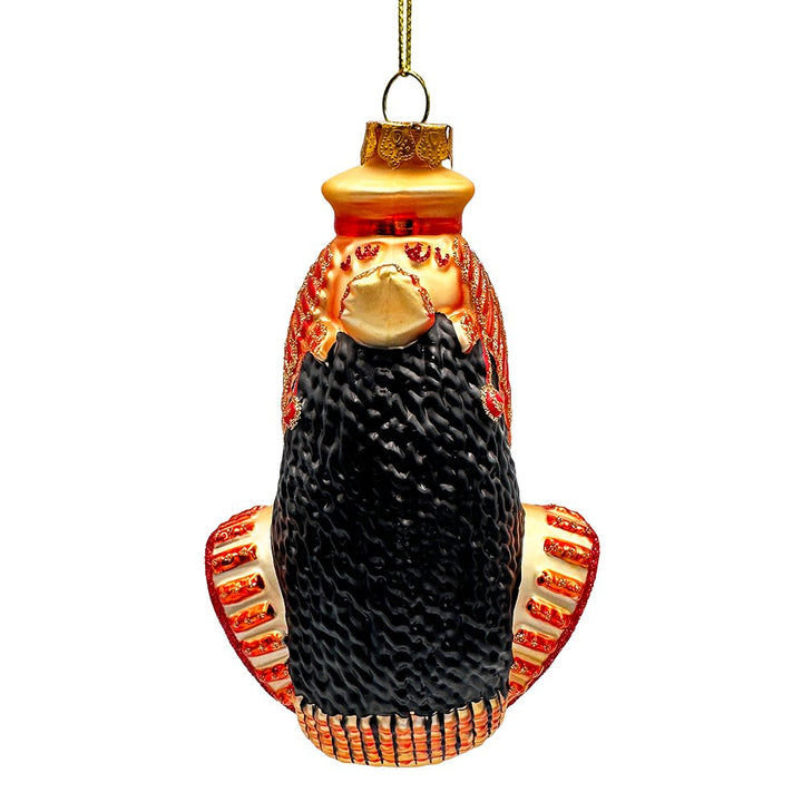 (Pre-Order) Majestic Cleopatra Glass Ornament, Egyptian Holiday Unique Handcrafted Christmas Decor Glass Ornament OrnamentallyYou 