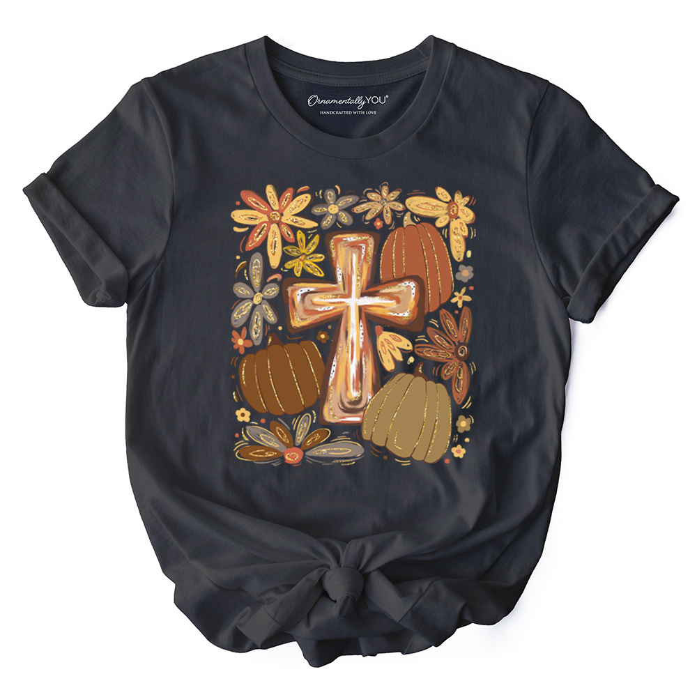 Fall Blessings T-Shirt, Autumn Christian Faith Tee