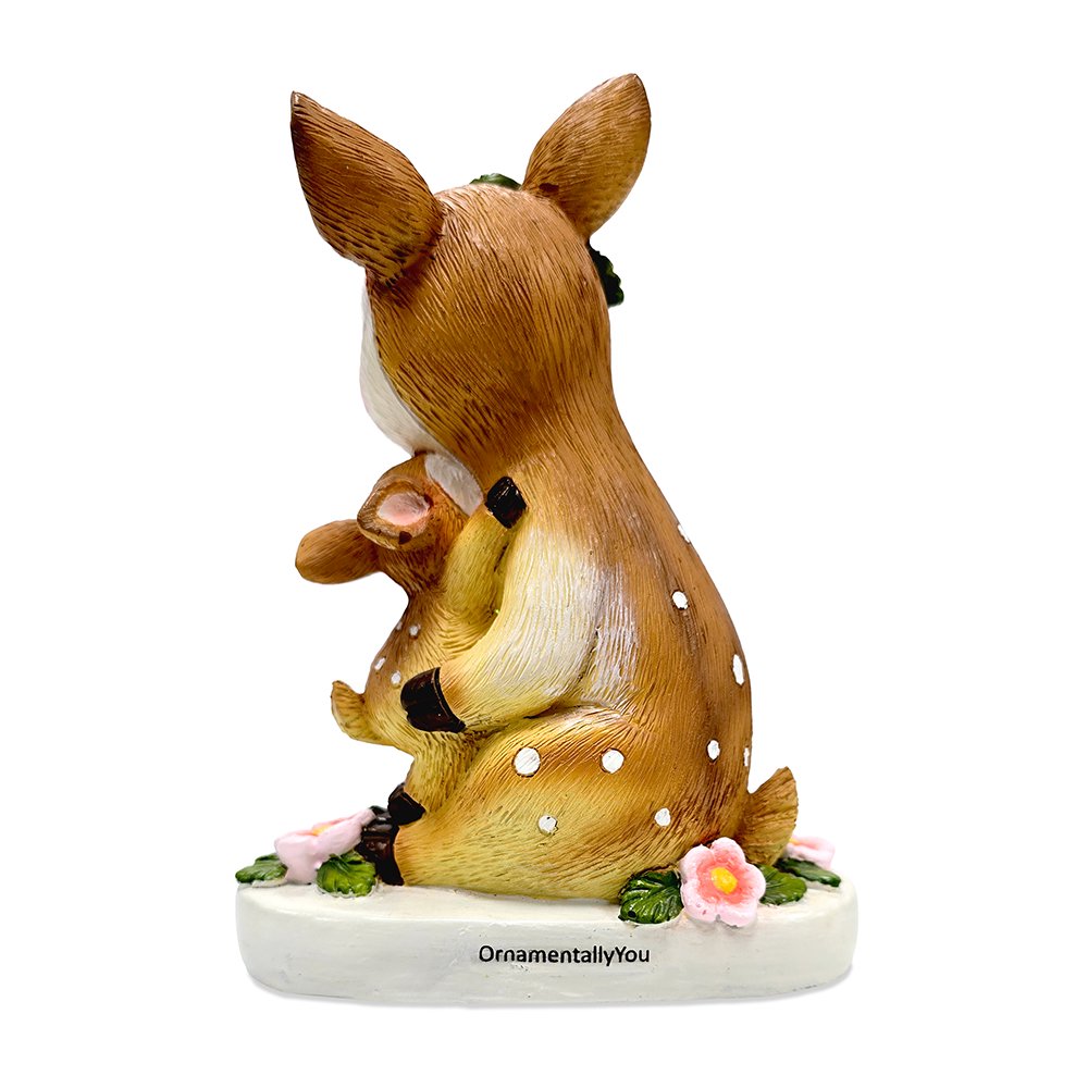 Mother's Love Sentimental Deer and Fawn Figurine, 7" Tabletop Statue and Encouraging Gift for Mom Resin Statues OrnamentallyYou 
