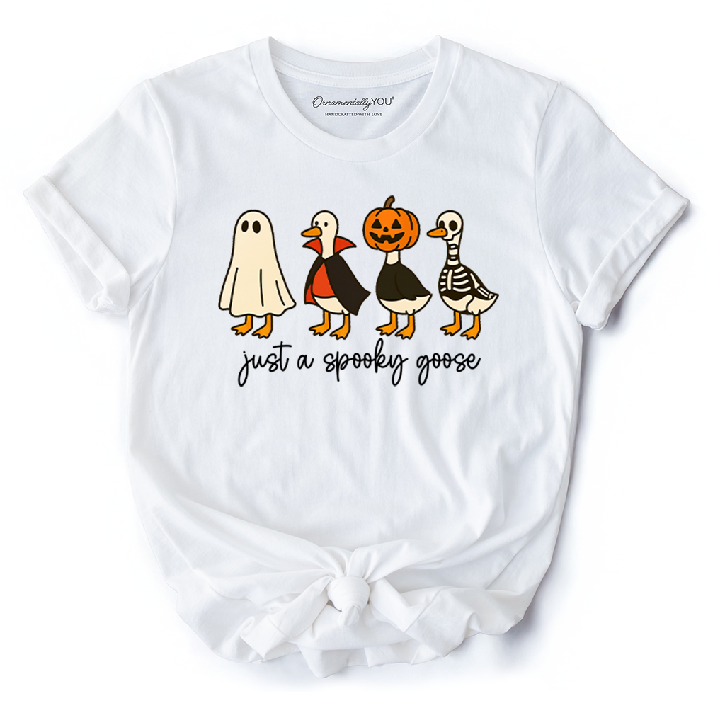 Just a Spooky Goose T-Shirt, Funny Halloween Costumes Tee