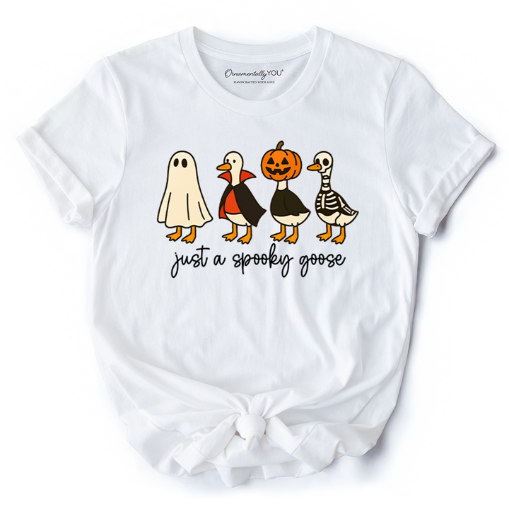 Just a Spooky Goose T-Shirt, Funny Halloween Costumes Tee