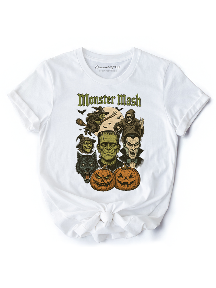 Monster Mash Classic T-Shirt, Halloween Monsters Tee for The Spooky Season