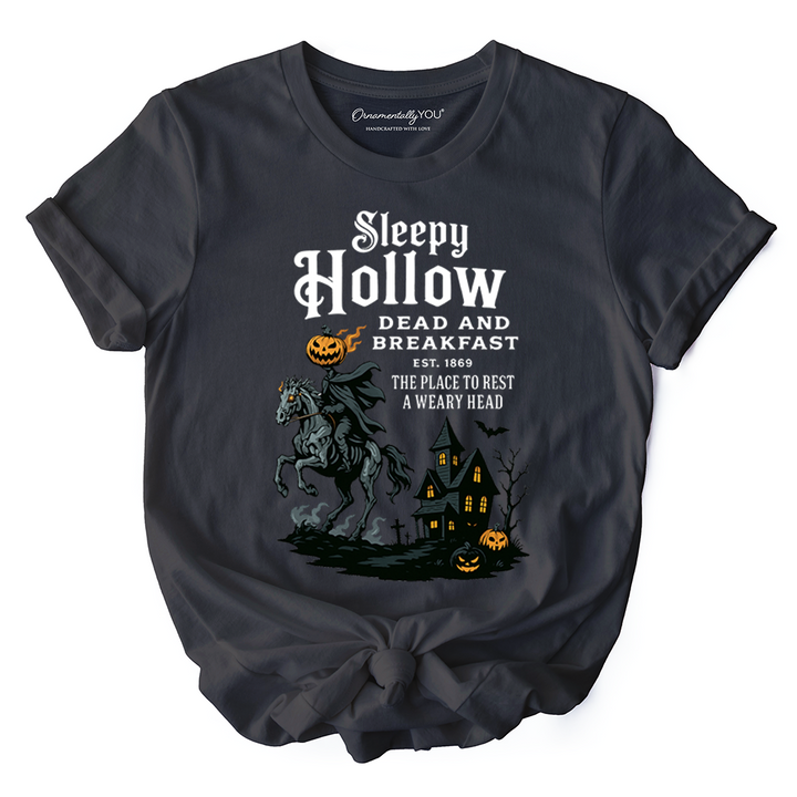 Headless Horseman Sleepy Hollow Halloween T-Shirt, Dead and Breakfast Retro Tee
