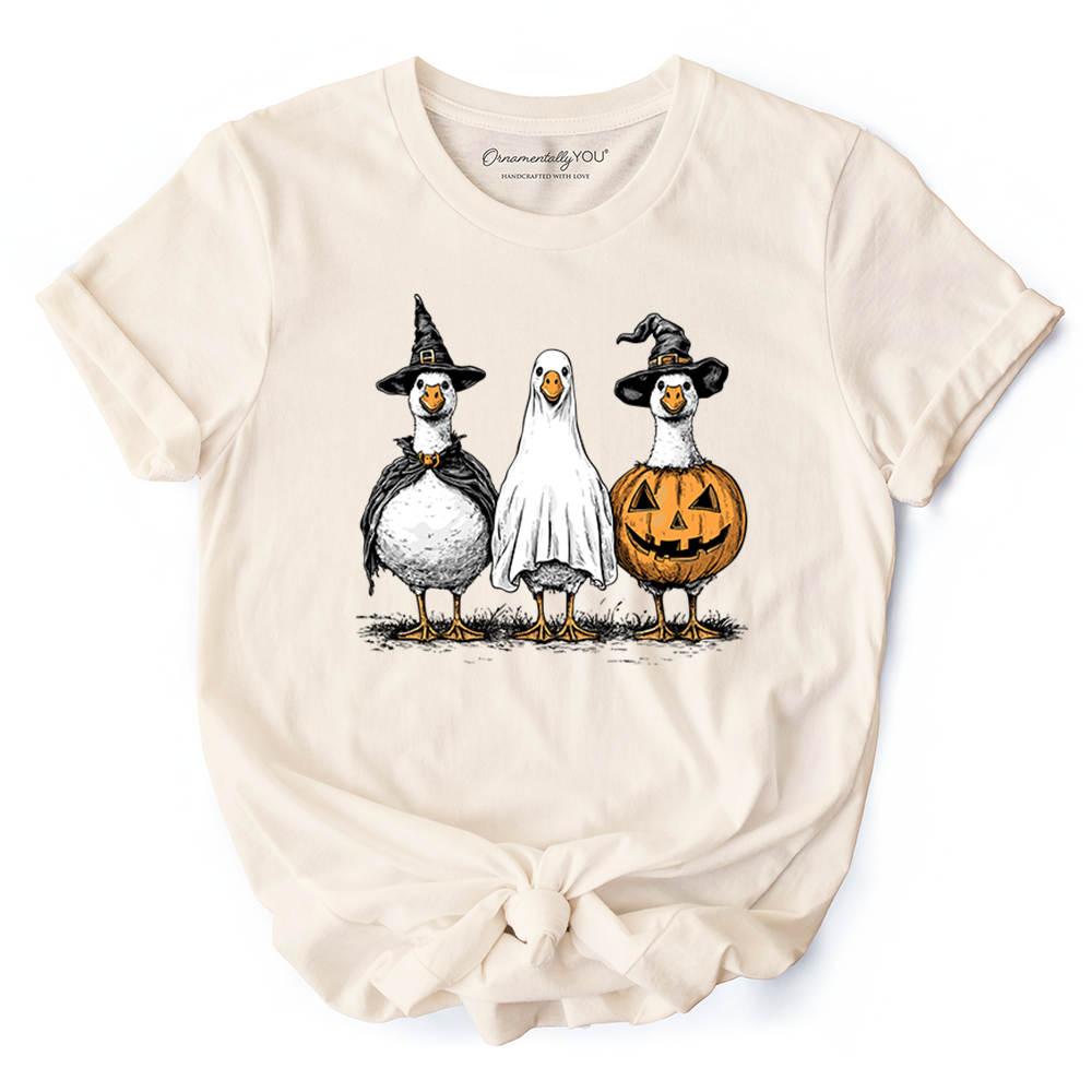 Haunting Honkers Goose T-Shirt, Funny Halloween Costumes Tee