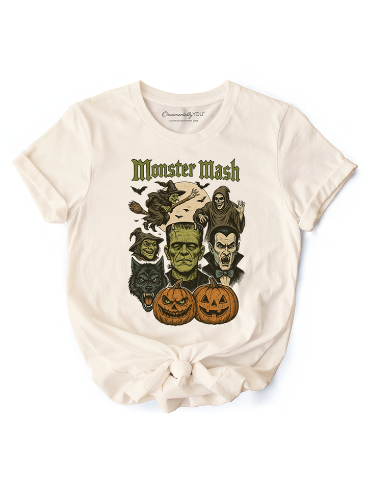 Monster Mash Classic T-Shirt, Halloween Monsters Tee for The Spooky Season
