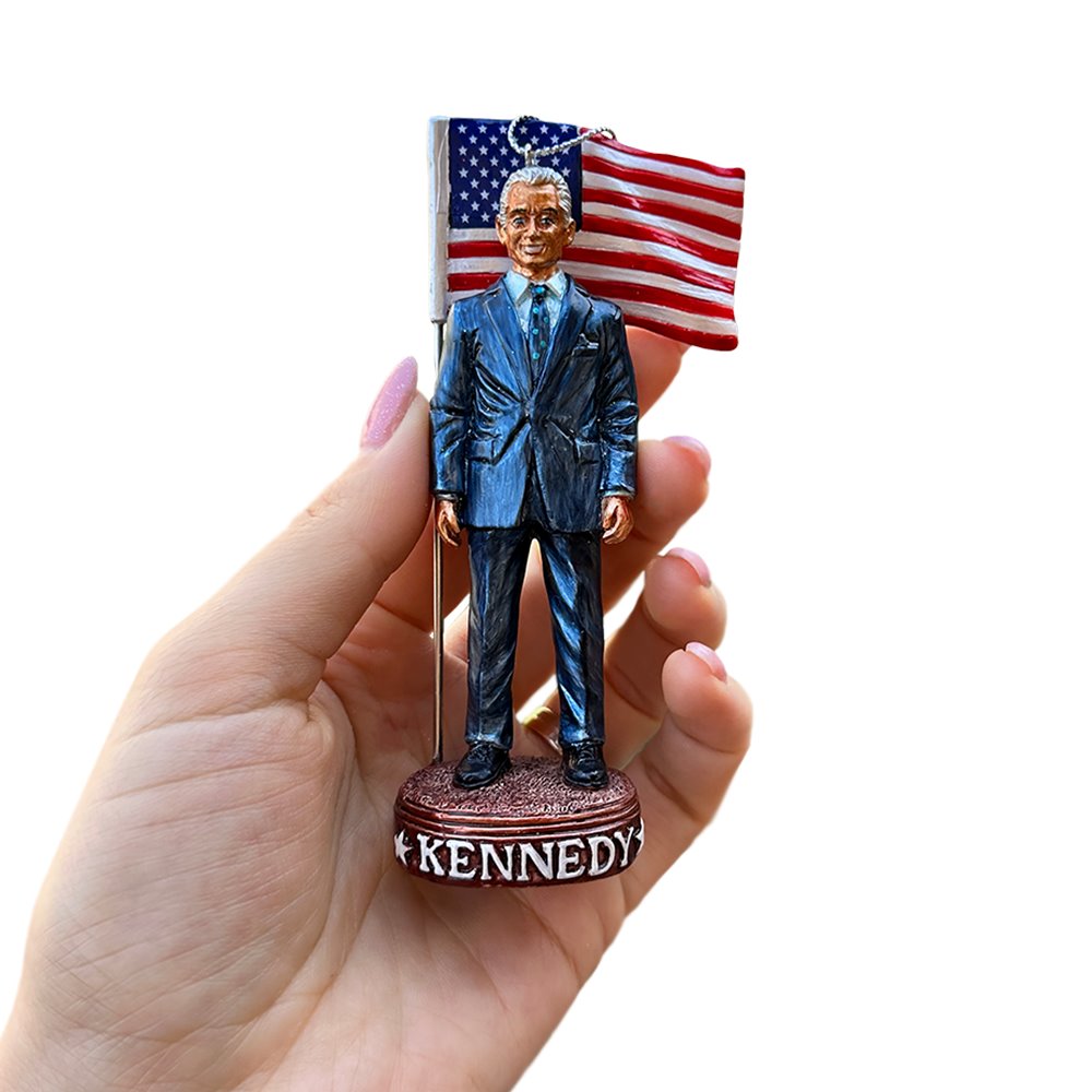 RFK Representing America Ornament, Robert F Kennedy 2024 Christmas Decor Resin Ornaments OrnamentallyYou 