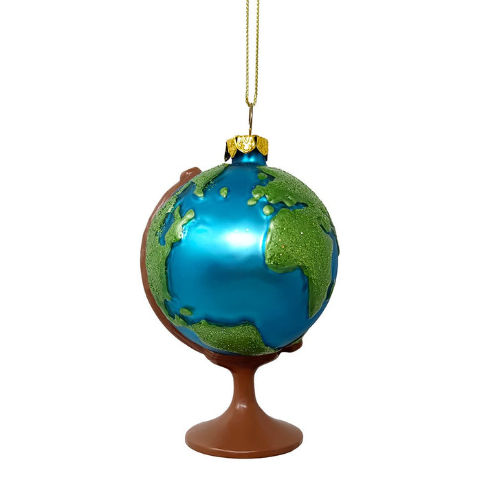 Magnificent Planet Earth Globe Christmas Ornament Glass Ornament OrnamentallyYou 