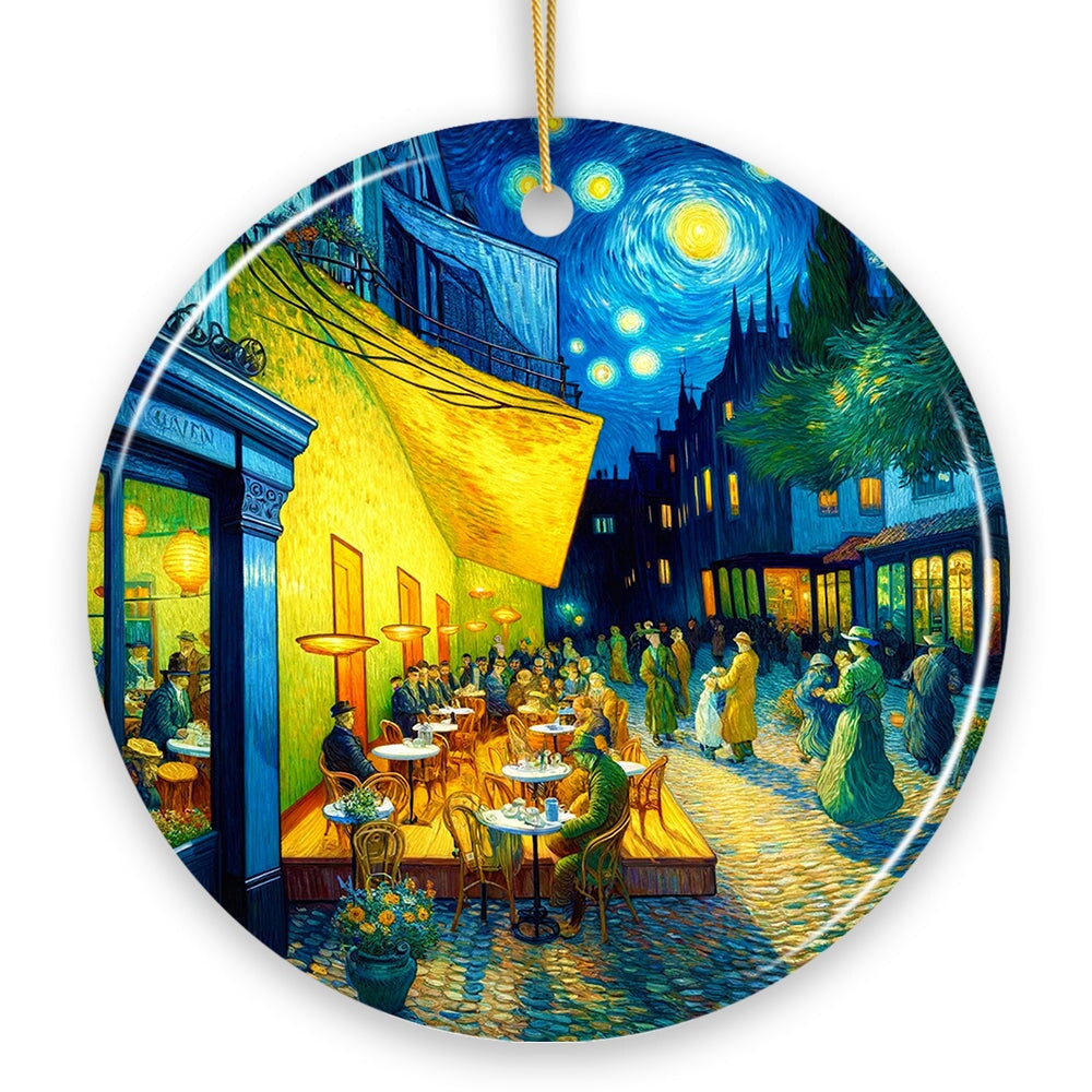 Vincent Van Gogh Cafe Terrace at Night Famous Artwork| Ornamenally