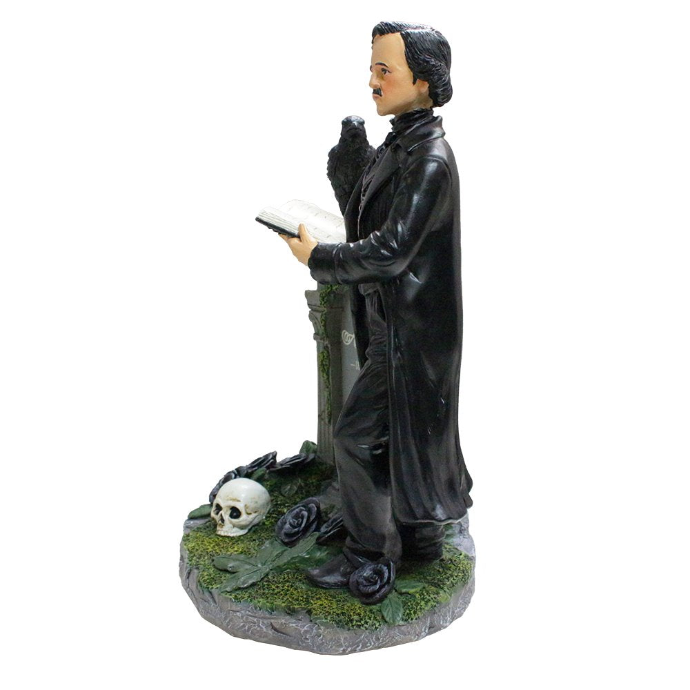 (Pre-Order) Edgar Allan Poe Handpainted 9" Figurine, Horror Home Statue Decoration Resin Statues OrnamentallyYou 