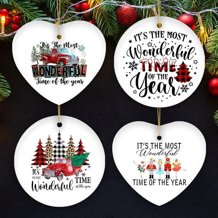 It's the Most Wonderful Time of the Year Christmas Ornament Bundle Ornament Bundle OrnamentallyYou 